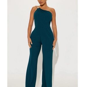 Fashion Nova One Shoulder Jumpsuit NWT